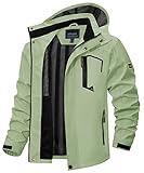 TACVASEN Funktionsjacke Herren Outdoorjacke Atmungsaktiv Freizeitjacke...