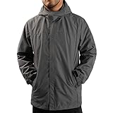 ANAYSN Herren Regen Jacke mit Kapuze wasserdicht leichte Jacke und...