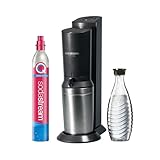 SodaStream Wassersprudler Crystal 3.0 Quick-Connect CO2-Zylinder und 1x Glaskaraffen,...