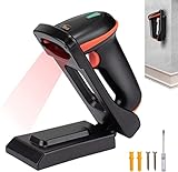 Tera Barcode Scanner wandhalterung 1D 2D QR Kabellos 2,4 GHz Wired USB 2,0 Kabelgebunden...