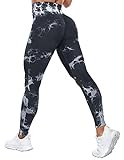 Yaavii Scrunch Butt Leggings Damen High Waist Push Up Booty Hose für Yoga Fitness Gym...