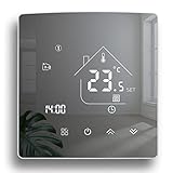 Beok Spiegelthermostat Heizungsthermostat Programmierbar Raumthermostat Digital...