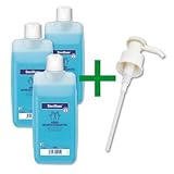 3 x 1000ml Sterillium® Hände-Desinfektionsmittel + 1 x Dosierpumpe von Bode...