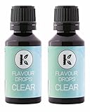 Kalorienfakten Clear Flavour Drops, 2x30ml, Flavour Zucker, ohne Kalorien, ohne Zucker,...