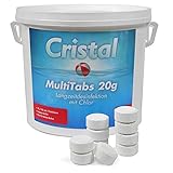 Cristal MultiTabs 5 in 1 Chlor (20g) Komplettpflege mit Langzeitdesinfektion...