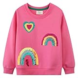 CM-Kid Pullover Mädchen Langarm Sweatshirts Kinder Baumwolle Shirts Warm Tops 3...