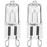 2er Pack Backofenlampe G9 Halogen 40W 230V Backofen-Lampe für Backofen, Fagor-...