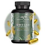 Amazing Nature® Omega 3 Kapseln Hochdosiert mit 1000 mg hochwertigem Fischöl...