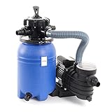 Wiltec Sandfilteranlage 250W mit 14l Filtertank und selbstansaugender 10000 l/h...