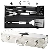 ADLER EUROPE - AD6729 Grillbesteck Set Hochleistungs im Koffer aus Edelstahl, Perfektes...