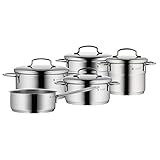 WMF Mini Topfset Induktion klein 5-teilig, Kochtopf Set mit Metalldeckel, Cromargan...