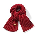 ORANZT Gestrickter Schal Lange Weiche Winter Strickschal Einfarbig Mode Pashmina Schal -...