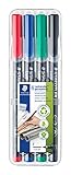 STAEDTLER permanenter Universalstift Lumocolor, wisch- und wasserfest, sekundenschnell...