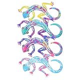 Levemolo 4 Stück Wandschmuck Gecko-Wandkunst Gecko-Hängeskulptur Gecko-Wand-Dekor...