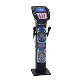 Auna KTV Karaoke Musikbox mit Mikrofon, Bluetooth Karaoke-Maschine mit 2 Mikrofonen, CD...