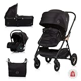 Chipolino Kombikinderwagen 3 in 1 Infinity i-Size Babyschale Babywanne Sportsitz,...