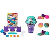 Kinetic Sand Regenbogen Mix Set - mit 383 g original magischem kinetischem Sand & Eiscreme...