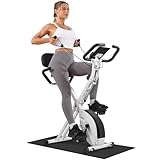 Micyox MX600 Heimtrainer Fahrrad Magnetisches Heimtrainer mit Rückenlehne Klappbar mit...