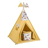 FUNwithMUM Tipi Zelt, Spielzelt, Tipi für Kinder, Indianer, Wigwam, Kinderzimmer, Garten,...