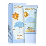 Gesichtssonnenschutz,SPF50+ Anti-UV wasserbeständiger Sonnenschutz in Reisegröße - 50...
