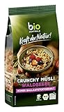 biozentrale Müsli Crunchy Waldbeere | 3x 375 g knuspriges Bio Müsli | Ideal zum...