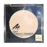 Manhattan Soft Compact Powder, Helles Kompakt Puder mit Puderquaste für einen matten,...