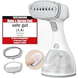 LEBENLANG Steamer Dampfglätter TESTSIEGER - 1500W & 300ml inkl. Bügelhandschuh &...