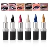 RoseFlower 6 Farben Eyeliner Stick Set, Bunt Gel Eyeliner Stick, wasserdichter, nicht...