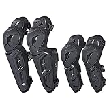 Scoyco 4 Stück Knieprotektoren Motorrad Knieschoner 2 in 1 Ellenbogen Guard Pad Protektor...