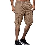 SRZYMJ Kurze Hose Arbeitshose Herren Long Shorts Herren Regenhose Fahrrad 5XL Herren Hose...