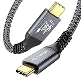 Zertifiziert USB4 Kabel mit Thunderbolt 4 Kabel, Unterstützt 40Gbps USB C Datenkabel, PD...