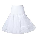 Boolavard TM 50 von 1950 26' Rockabilly Petticoatunderskirt Retro Vintage Swing-Rot,...