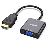 BENFEI HDMI auf VGA, Unidirektional HDMI-Computer auf VGA-Monitor Adapter (Stecker auf...