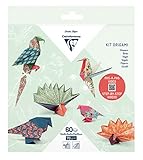 Clairefontaine 95382C - Origami Set mit 60 Blatt 10x10cm - 15x15cm - 20x20cm...