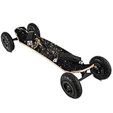 Ukiki Professionelles Longboard, 94 x 20 cm, Schwarz