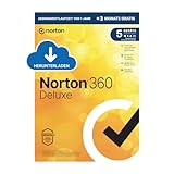 Norton 360 Deluxe 2024, 5 Geräte, Antivirus, Secure VPN, Passwort-Manager,...