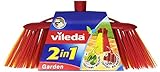 Vileda 2in1 Garden Outdoor-Besen mit Zwei Arten, Garten, für Laub, für Kiesel,...