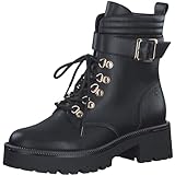 Tamaris Damen Schnürstiefel Vegan; BLACK/schwarz; 39 EU