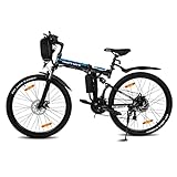 VARUN E-Bike Klappbar, Damen Herren 26 Zoll Elektro Mountainbike mit 250W Motor,...