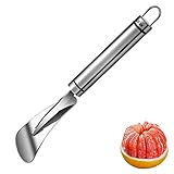 Edelstahl Orangenschäler Grapefruit Messer mit Gewölbter Gezackter Messerkopf Obst...