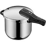 WMF Perfect One Pot Schnellkochtopf Induktion 6,5l, Dampfkochtopf, großes Kochsignal, 2...