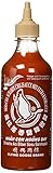 FLYING GOOSE Sriracha scharfe Chilisauce mit extra Knoblauch - scharf, braune Kappe,...