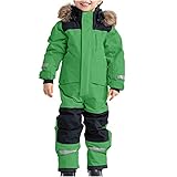 Einteiliges Schneeanzug Kinder Warmes Skioverall Winddicht Schneeoverall Jungen...