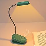 Glocusent Mini Wiederaufladbare Buchlampe mit Klemme zum Lesen im Bett, 16 LEDS...