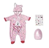 Zapf Creation 830307 BABY born Osterei mit Osteranzug - rosa Puppeneinteiler -...