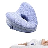 QENETY Kissen zum Schlafen auf der Seite, Ergonomisches Seitenschlafkissen, Memory Foam...