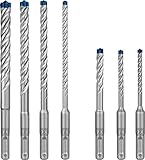 Bosch Professional 7x Expert SDS plus-7X Hammerbohrer Set (für Stahlbeton, Ø 5-12 mm,...