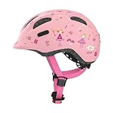 ABUS Kinderhelm Smiley 2.0 - Robuster Fahrradhelm für Mädchen und Jungs - Rosa mit...