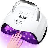 NAILGIRLS LED UV Lamp Nägel,168W LED Nail Lamp mit 4 Timer 42 Lichtperlen Gelnägel Lampe...