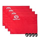 OPTIMUM Optimales Training Eckfahnen (4 Stück) – Rot, Unisex, Training, rot